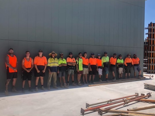 Dawson Contractors formwork on site